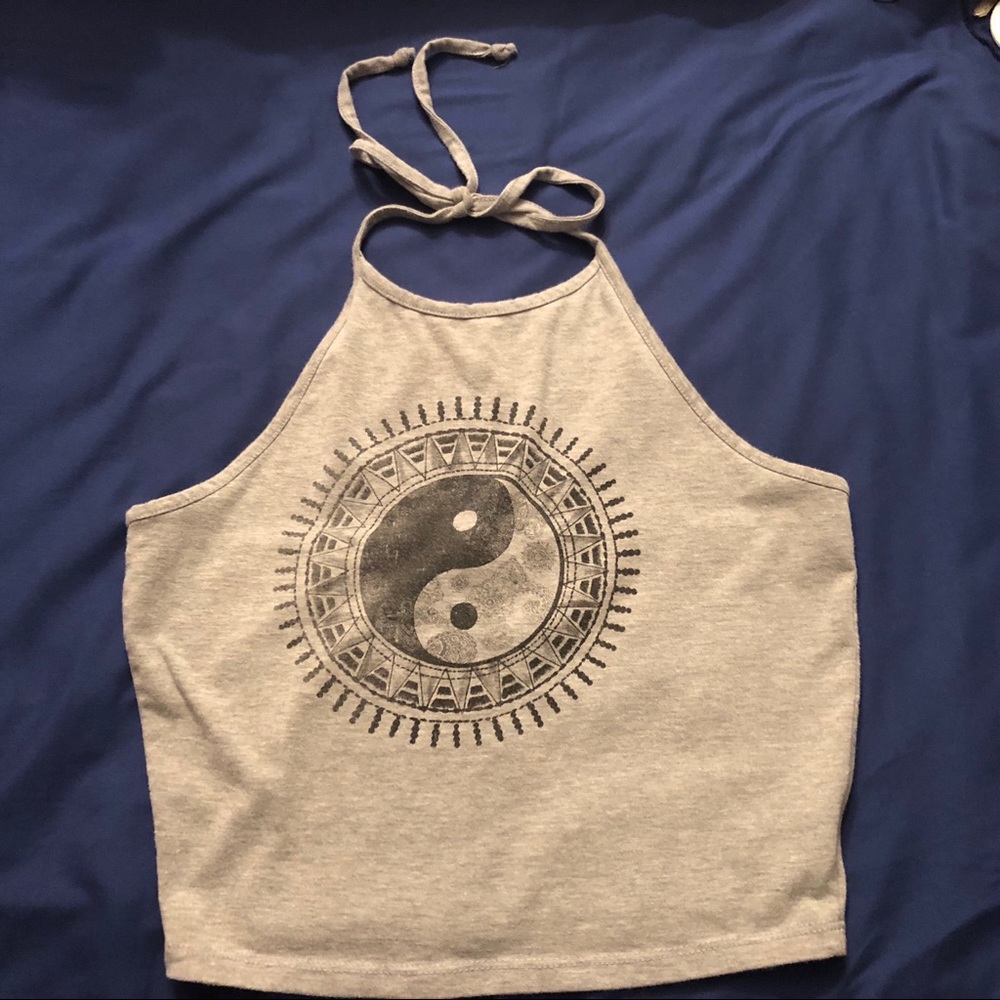 Grey Crop Top - L.A. Hearts